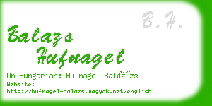 balazs hufnagel business card